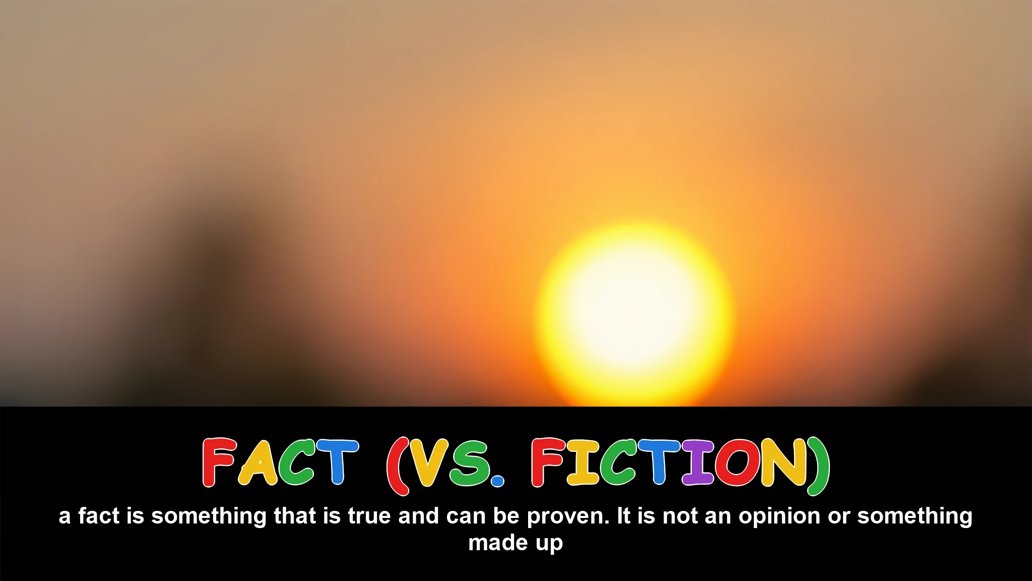 English Illustration for fact (vs. fiction)